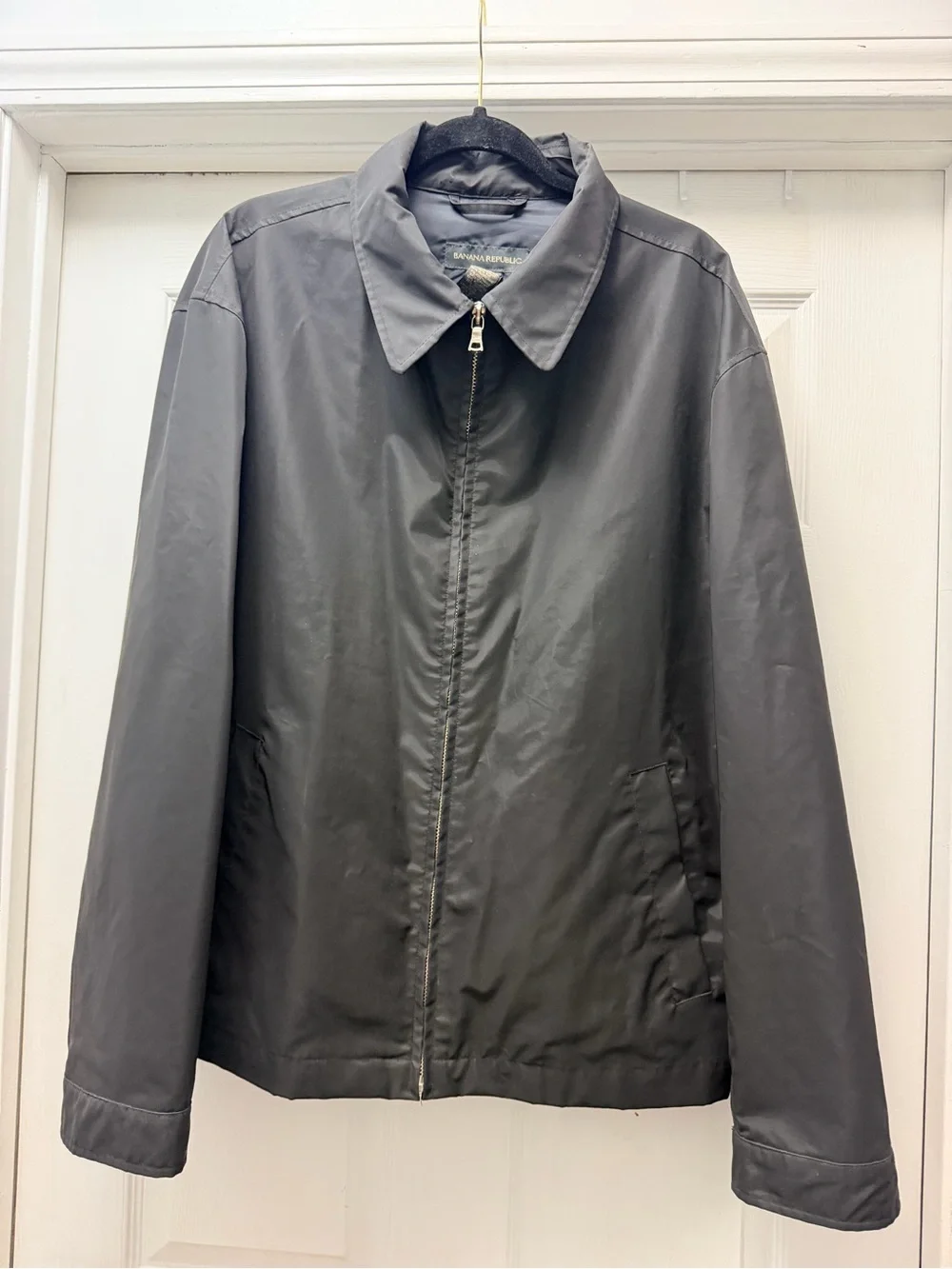 Men's Classic Harrington Bomber Zip-Front Rain Jacket
